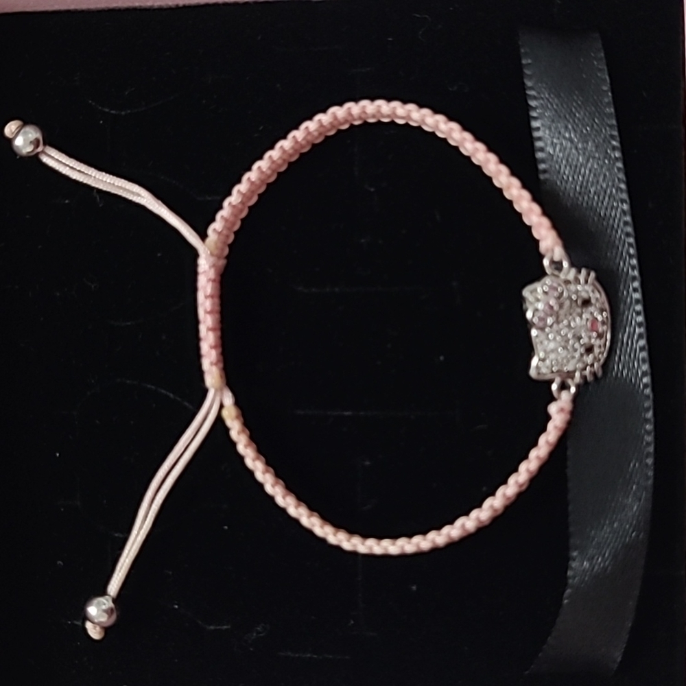 Silver Sterling hello kitty bracelet